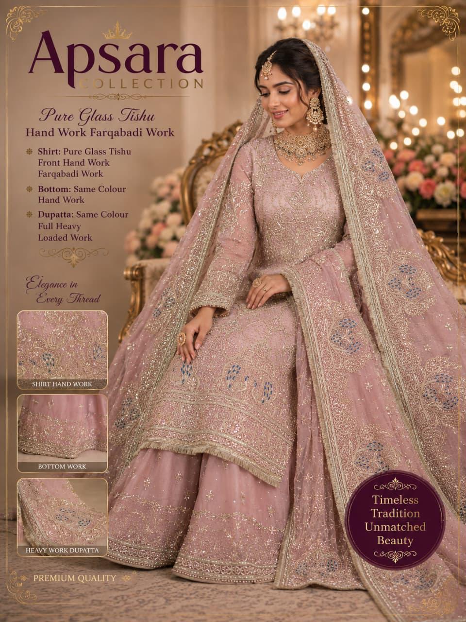 Pink handwork suit